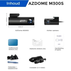 New M300S 4K 2CH Dual Wifi GPS 64gb dashcam Dashcams