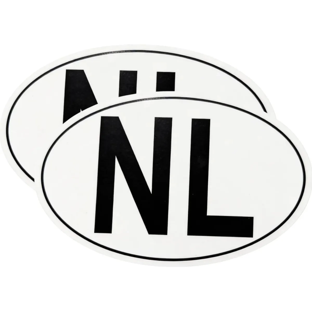 Online NL sticker landcode 2X Markeringsborden & -Signalen