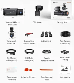 Hot N4 Pro S Cloud 3CH 4K Wifi GPS dashcam Dashcams