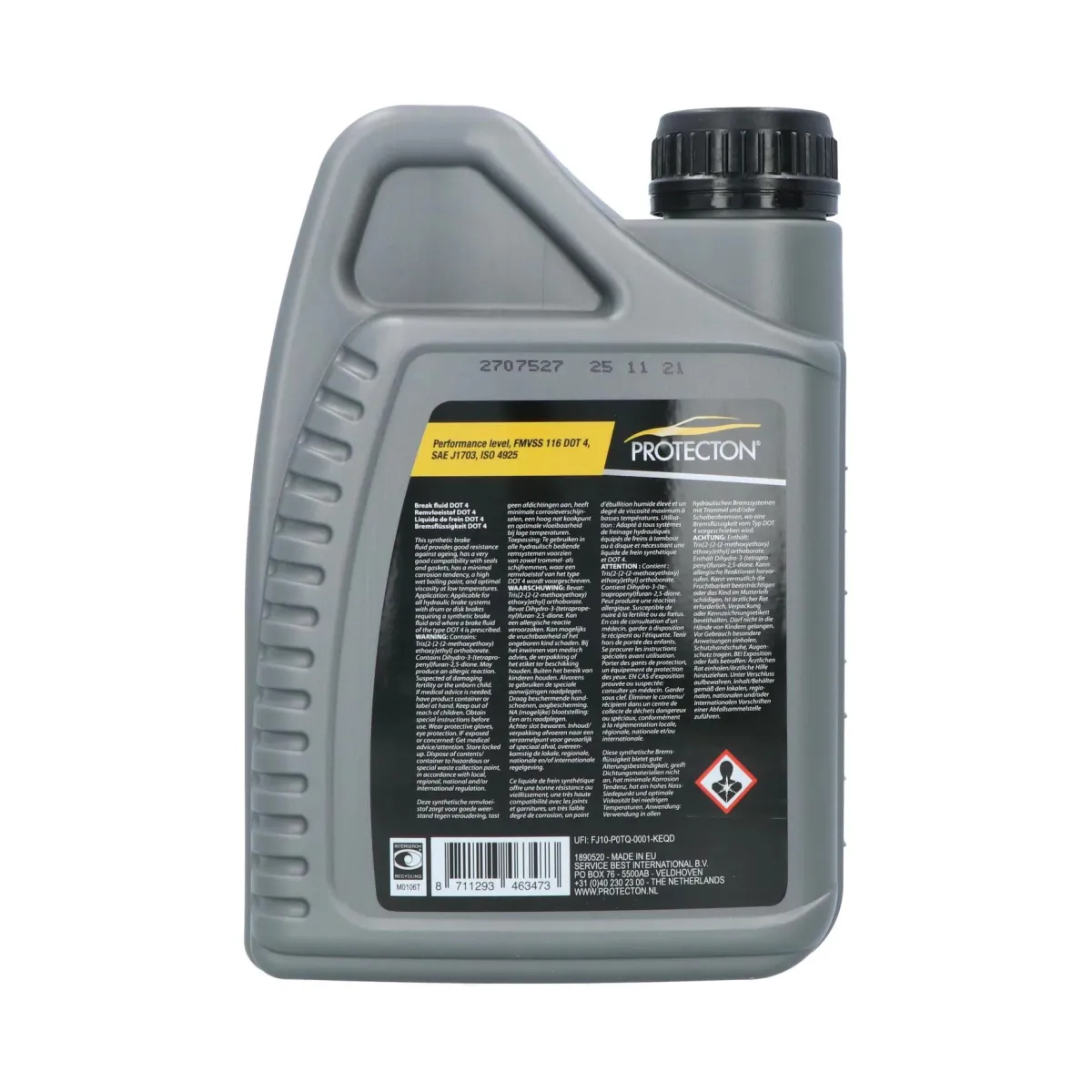 Hot Remvloeistof DOT4 1Ltr Oliën & Vloeistoffen