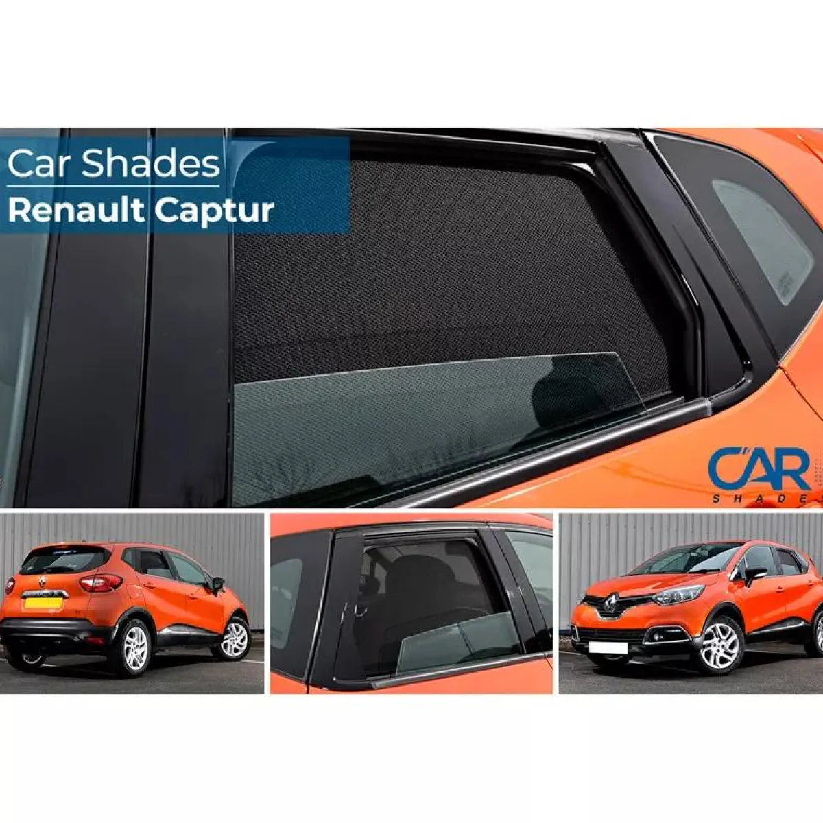 Clearance Renault Captur 5 deurs 2013 - Zonneschermen achterportieren Autozonneschermen