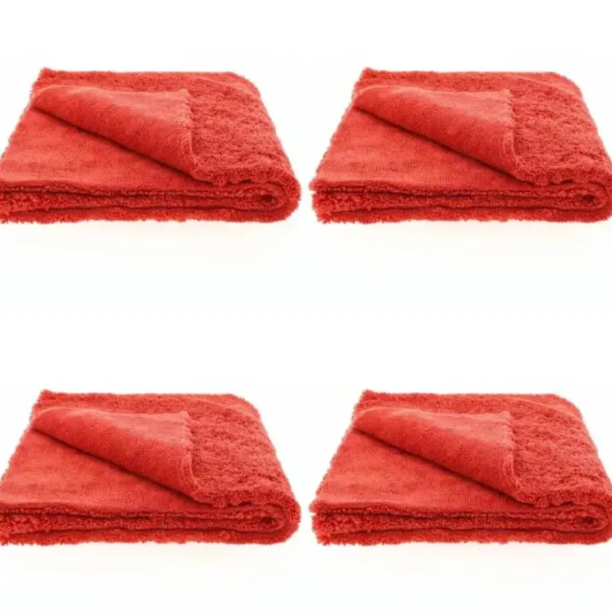 New Rood Soft Microvezeldoek 4 stuks Auto Poetsen