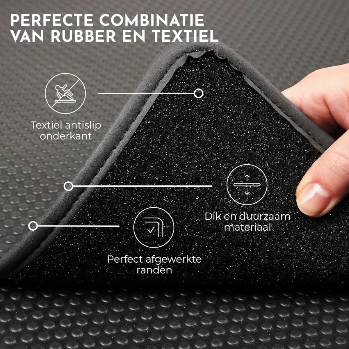 Rubber Kofferbakmat voor Volkswagen ID.7 Automatten