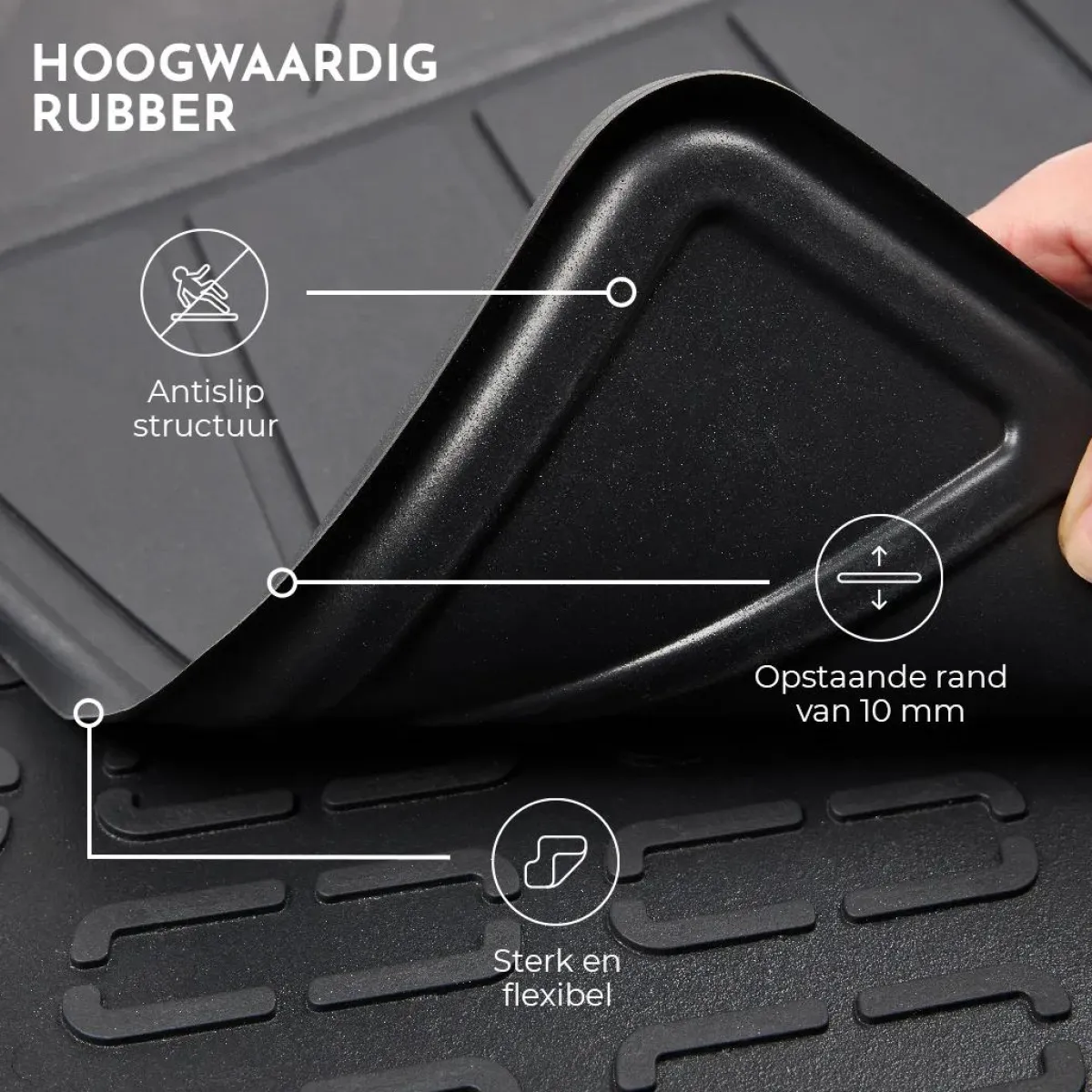 Rubber Kofferbakmat voor Volkswagen ID.4 Automatten