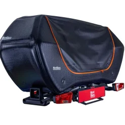 Clearance Senja trekhaakkoffer 300 liter+Sarek fietsendrager Trekhaakkoffers