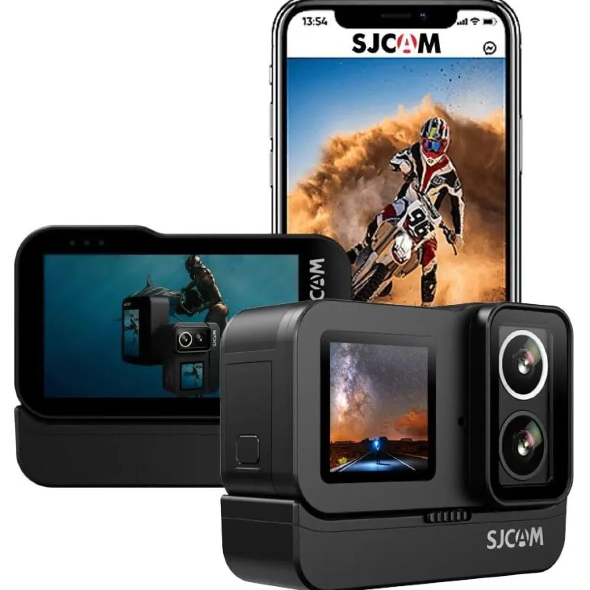 New SJ20 4K 60fps Dual lens Wifi action cam en dashcam Dashcams