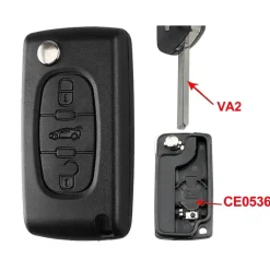 Discount Sleutelbehuizing 3 knops geschikt voor Peugeot Autosleutelhoesjes