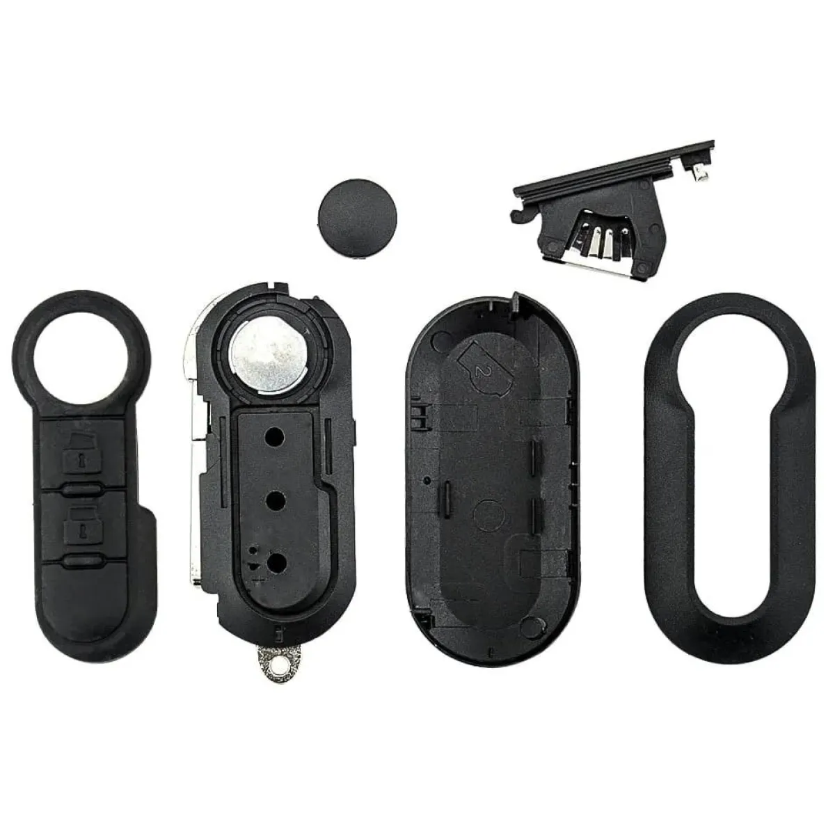 Best Sleutelbehuizing 3 knops geschikt voor Fiat Autosleutelhoesjes