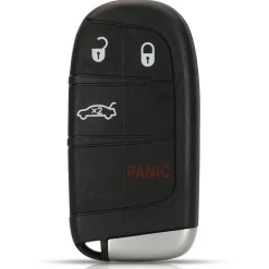 New Sleutelbehuizing 4 knops geschikt voor Fiat Autosleutelhoesjes