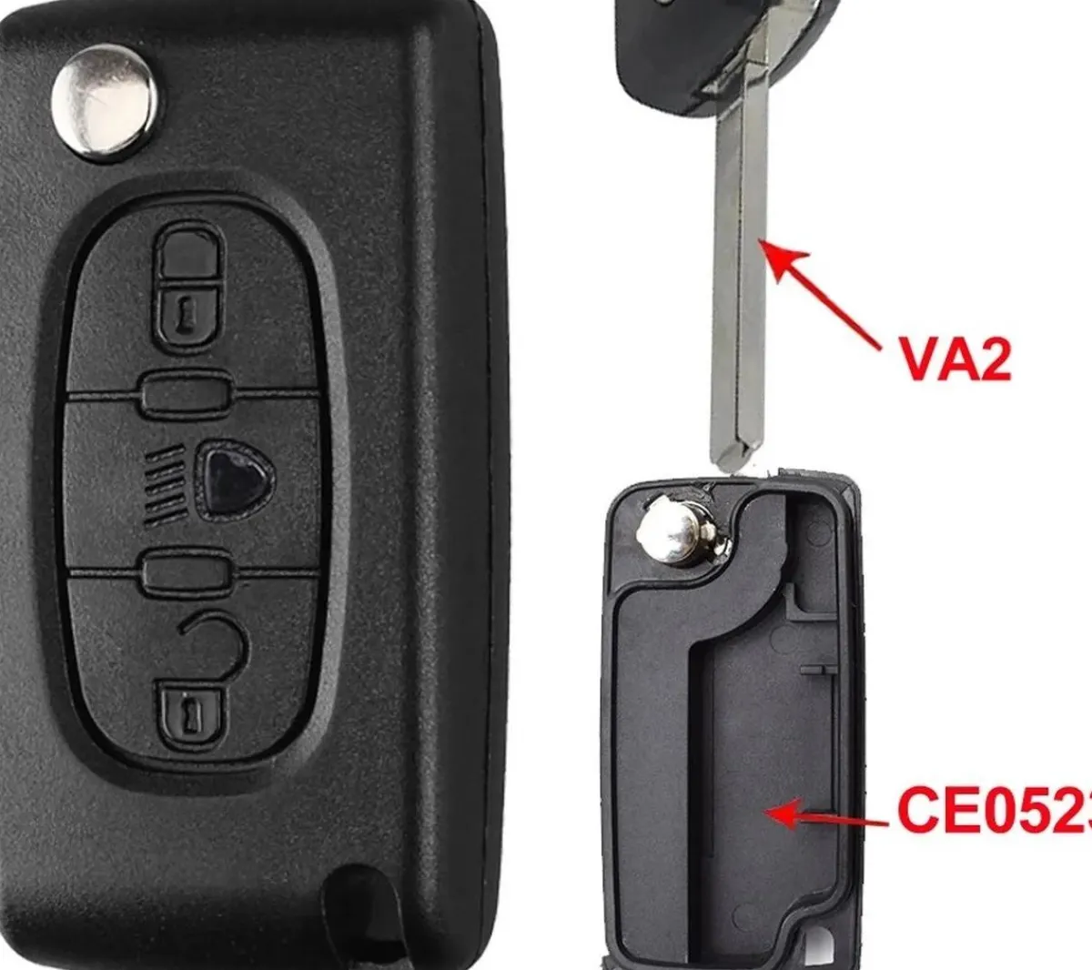 Outlet Sleutelbehuizing voor Citroen/Peugeot/Fiat Autosleutelhoesjes