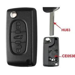Hot Sleutelbehuizing voor Citroen/Peugeot/Fiat Autosleutelhoesjes