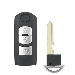 Online Smart key behuizing 3 knops geschikt voor Mazda Autosleutelhoesjes