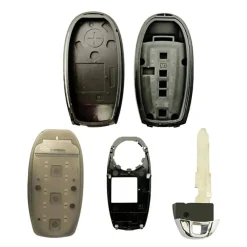 Hot Smart key behuizing 3 knops geschikt voor Smart Autosleutelhoesjes