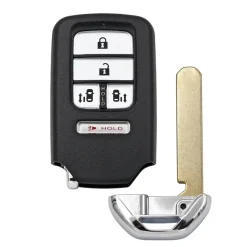 Hot Smart key behuizing 4 knops geschikt voor Honda Autosleutelhoesjes