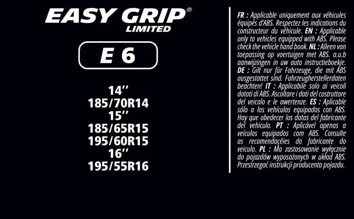 New Sneeuwkettingen - Easy Grip - EG-E6 Sneeuwkettingen