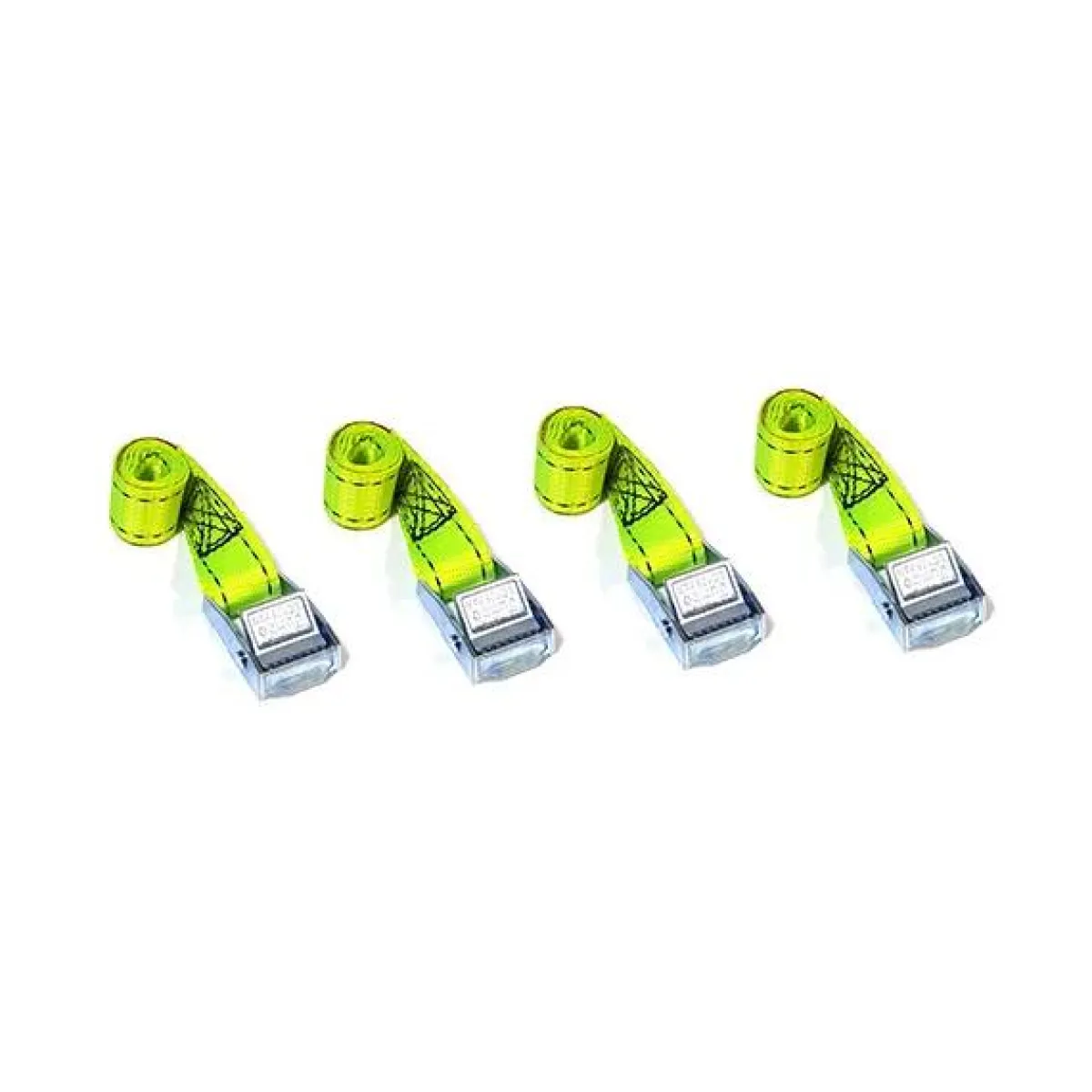 Spanbanden 4x geel 0,5 m – Trekkracht 250 kg Spanbanden