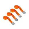 Spanbanden 4x oranje 2,5m - Trekkracht 250 kg Spanbanden