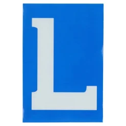 Statische sticker 'L' voor lesvoertuigen 10x15cm Markeringsborden & -Signalen