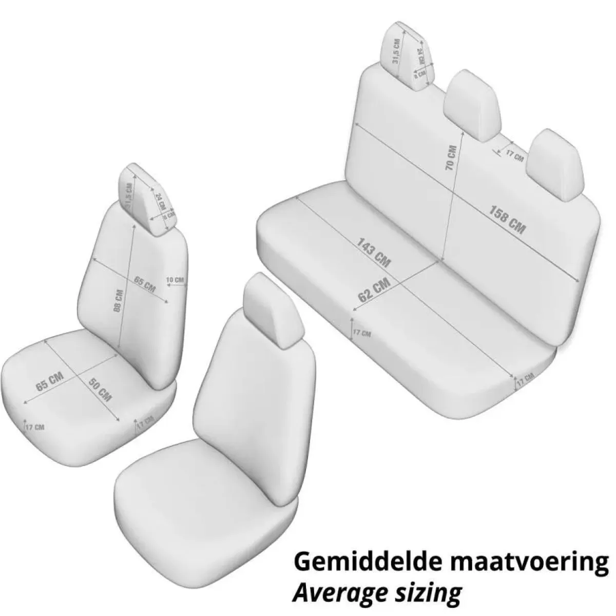 New Stoelhoezenset Comfortline Stoel- En Stuurhoezen