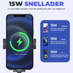 Discount Telefoonhouder Auto Draadloze Oplader Telefoon & Tablethouders