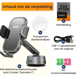 Clearance Telefoonhouder Auto - Elektrische Zuignap Telefoon & Tablethouders