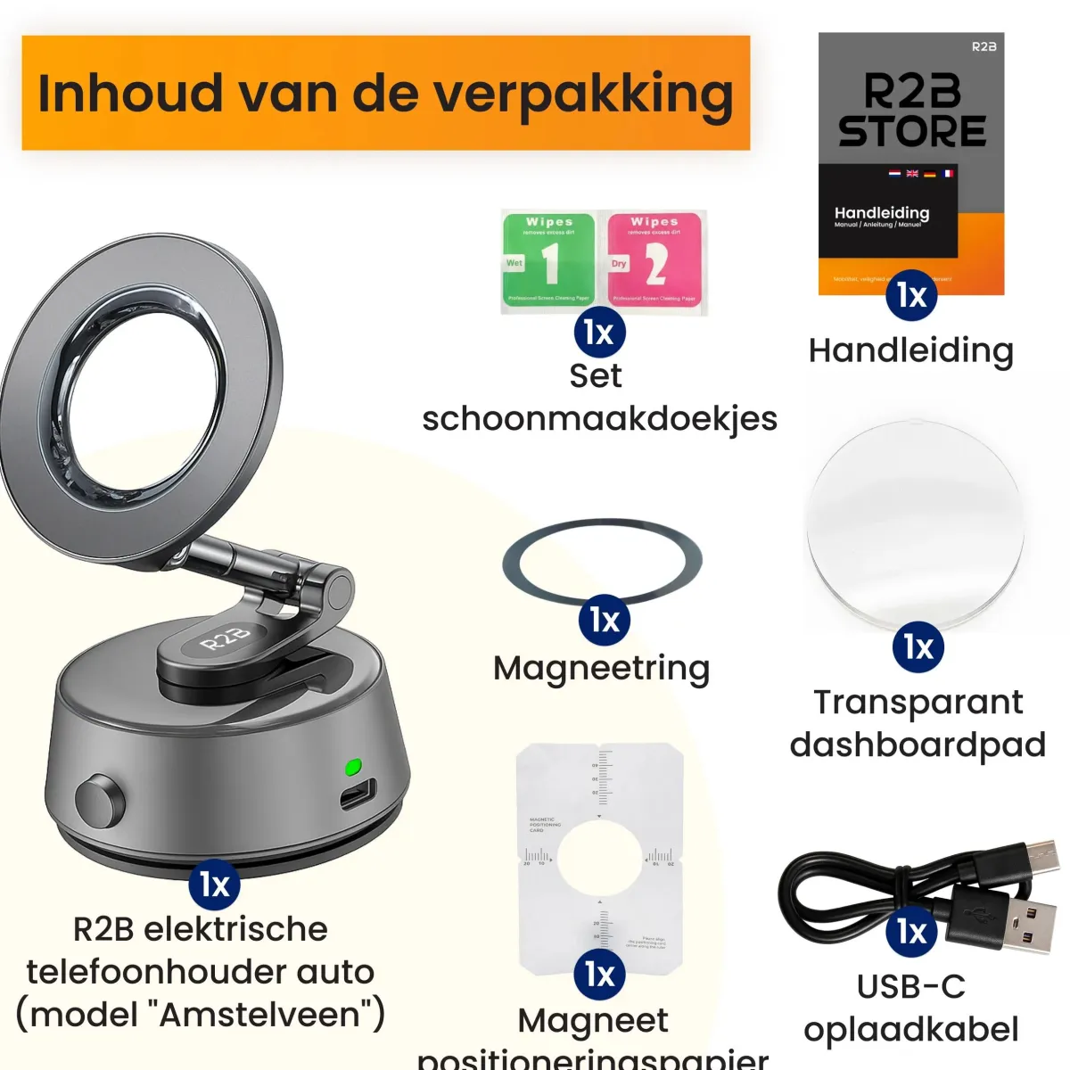 New Telefoonhouder Auto - Magnetische zuignap Telefoon & Tablethouders
