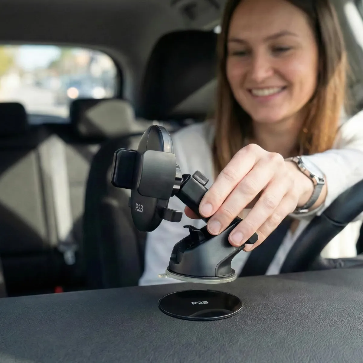 Online Telefoonhouder Auto voor Raam + Dashboardpad Telefoon & Tablethouders