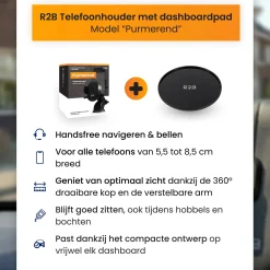 Online Telefoonhouder Auto voor Raam + Dashboardpad Telefoon & Tablethouders
