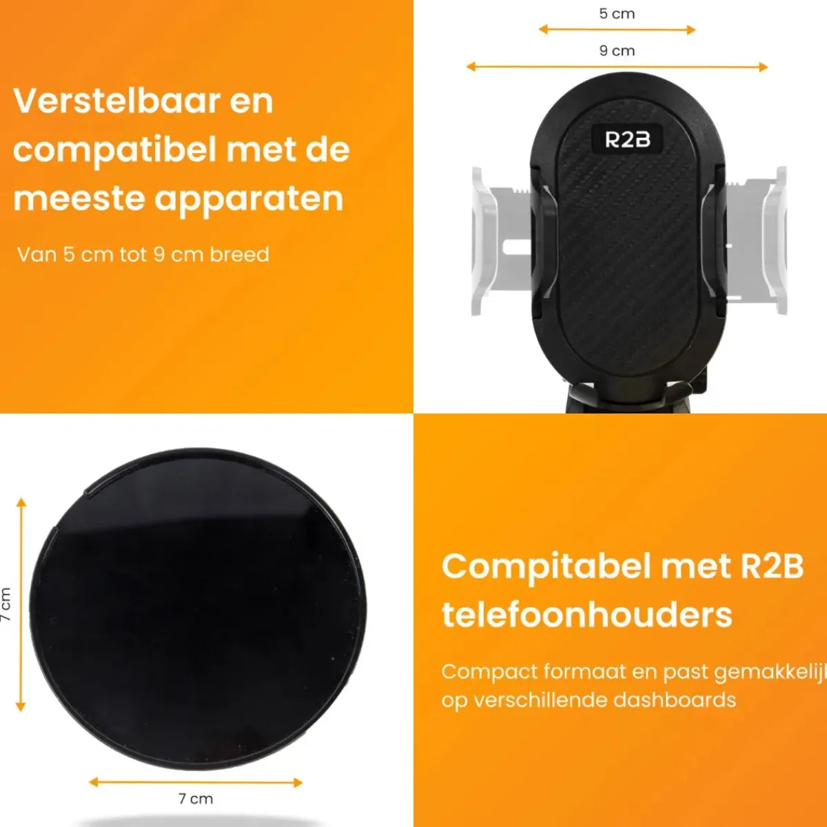 Clearance Telefoonhouders Auto Zuignap + Dashboardpad Telefoon & Tablethouders