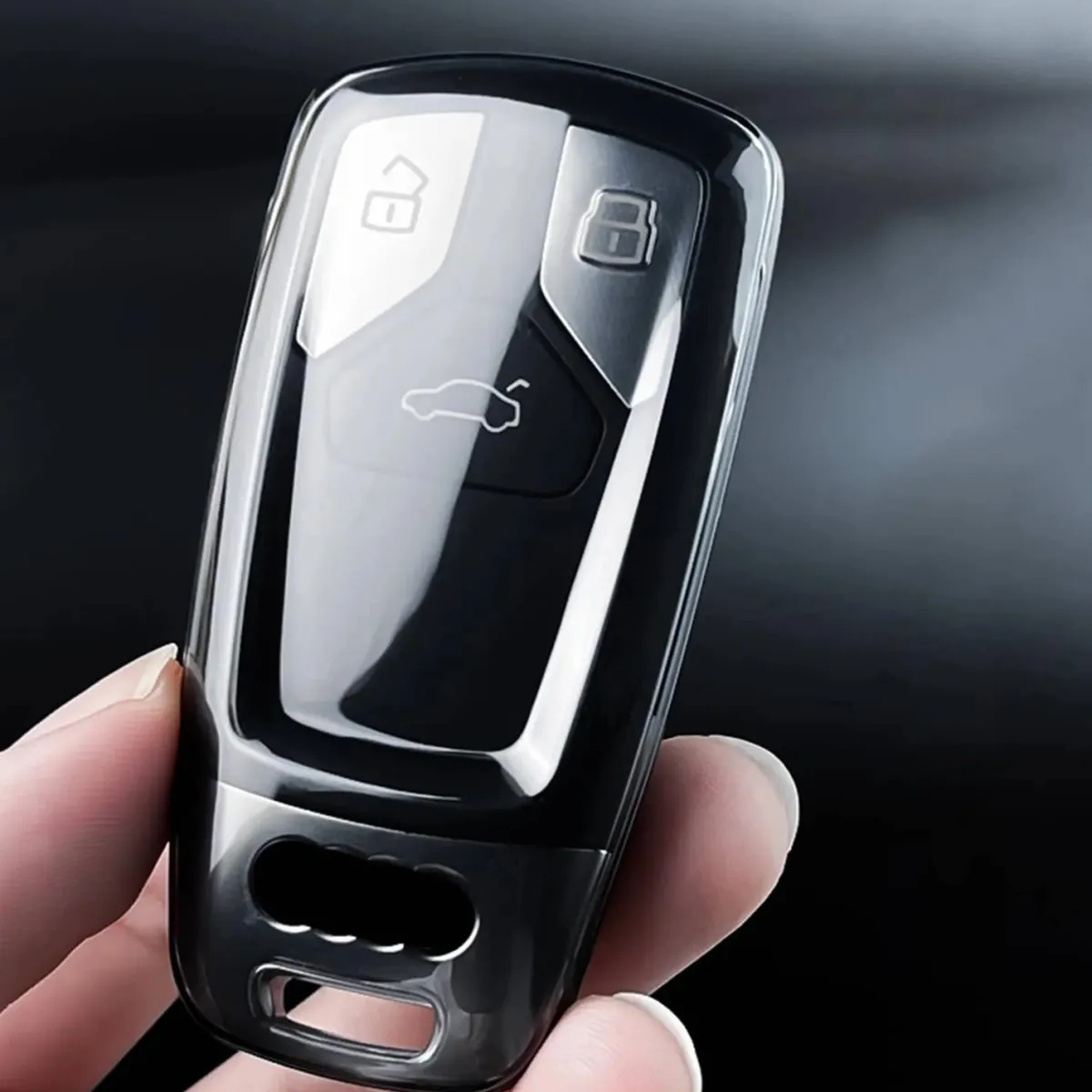 Best TPU Sleutelhoesje voor Audi clear 4 Autosleutelhoesjes