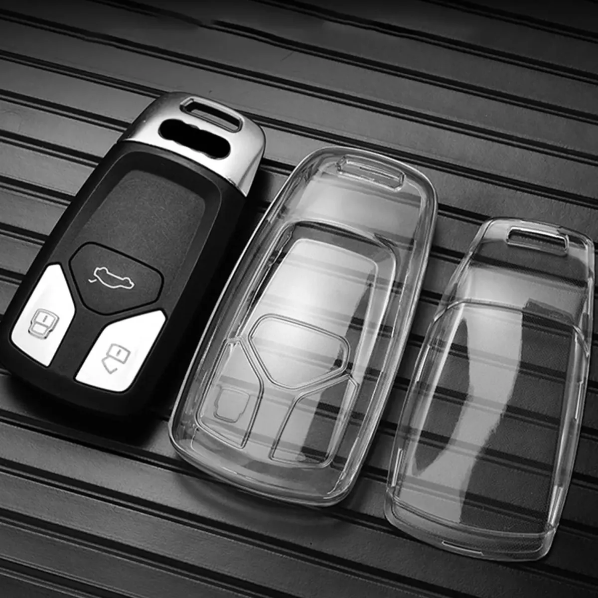 Best TPU Sleutelhoesje voor Audi clear 4 Autosleutelhoesjes