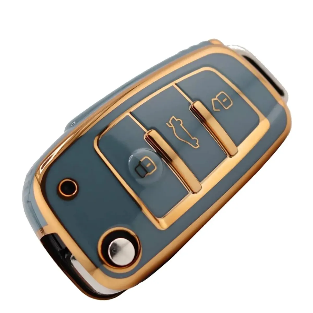 Sale TPU Sleutelhoesje voor Audi groen,goud C3 Autosleutelhoesjes