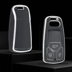 New TPU Sleutelhoesje voor Audi zwart B3 Autosleutelhoesjes