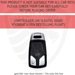 New TPU Sleutelhoesje voor Audi zwart B3 Autosleutelhoesjes