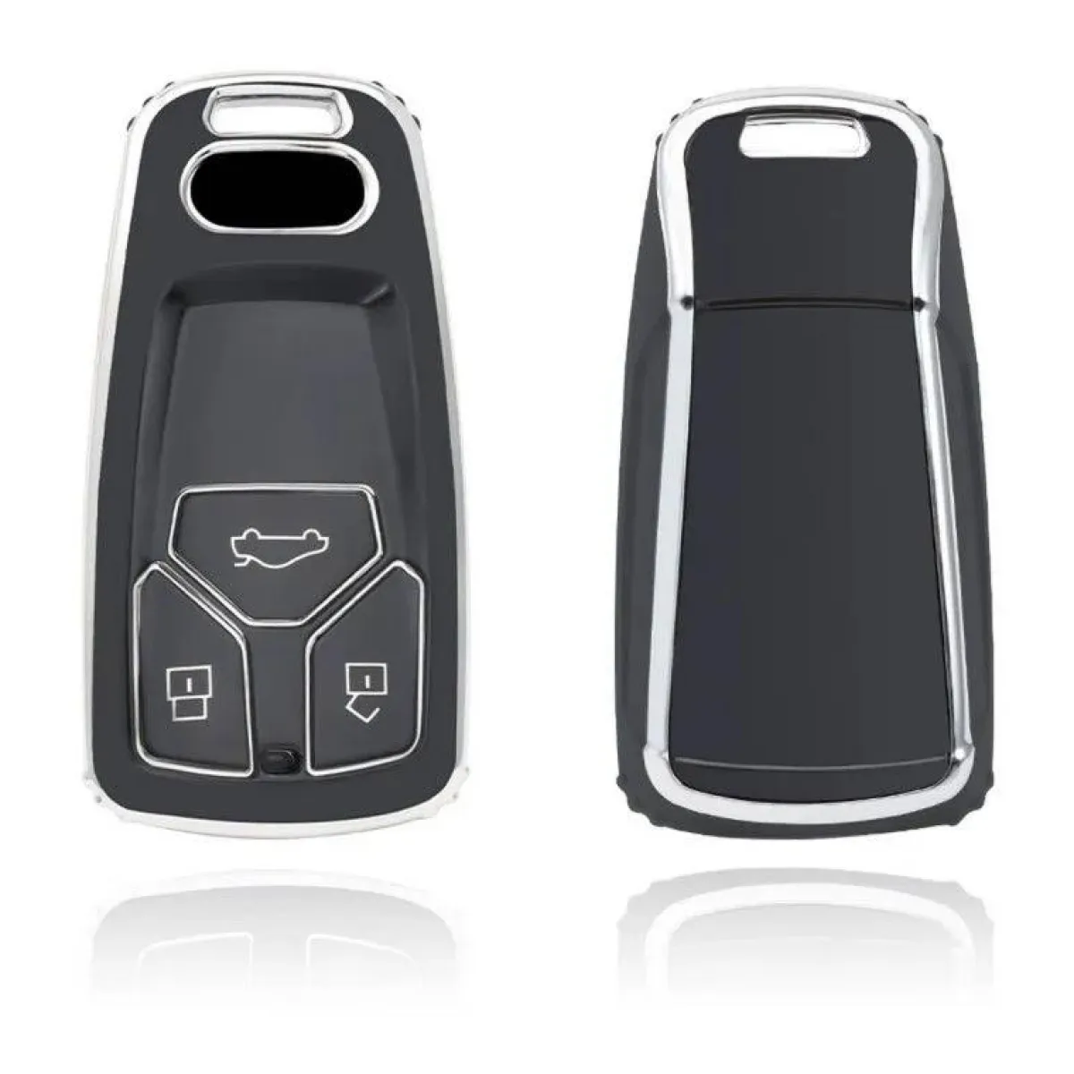 New TPU Sleutelhoesje voor Audi zwart B3 Autosleutelhoesjes