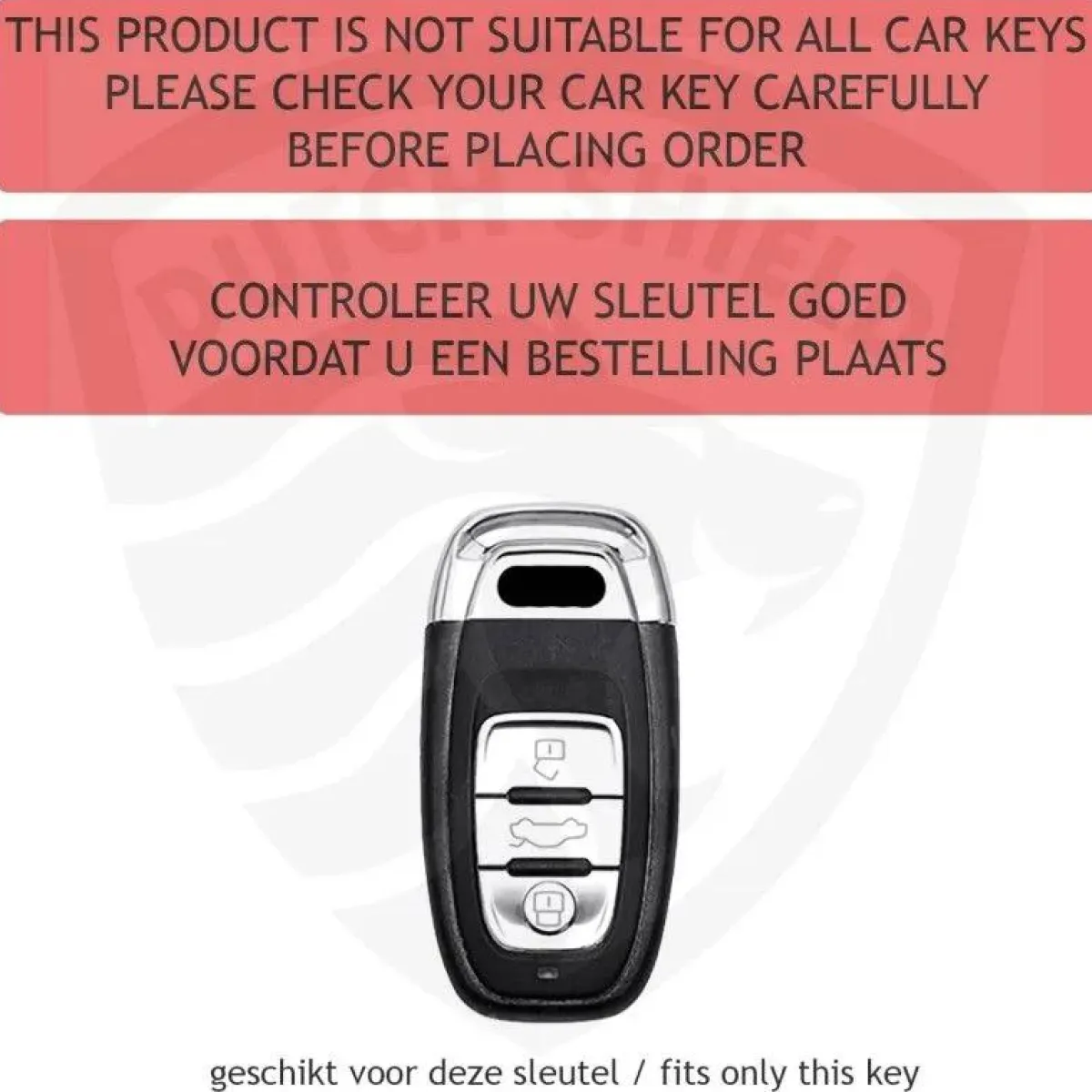 Outlet TPU Sleutelhoesje voor Audi zwart A3 Autosleutelhoesjes