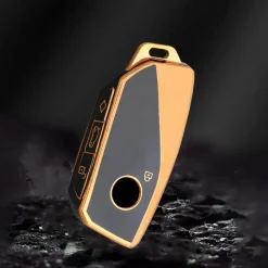 Outlet TPU Sleutelhoesje voor Bmw goud F4 Autosleutelhoesjes