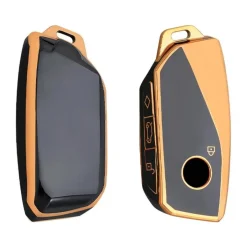 Outlet TPU Sleutelhoesje voor Bmw goud F4 Autosleutelhoesjes