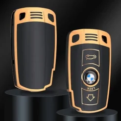 Outlet TPU Sleutelhoesje voor Bmw goud E4 Autosleutelhoesjes