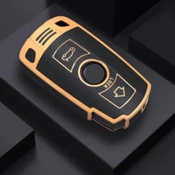 Outlet TPU Sleutelhoesje voor Bmw goud E4 Autosleutelhoesjes