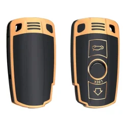 Outlet TPU Sleutelhoesje voor Bmw goud E4 Autosleutelhoesjes