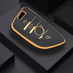 Hot TPU Sleutelhoesje voor Bmw goud B4A Autosleutelhoesjes