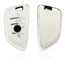 Best TPU Sleutelhoesje voor Bmw i serie wit B4A-NEW Autosleutelhoesjes