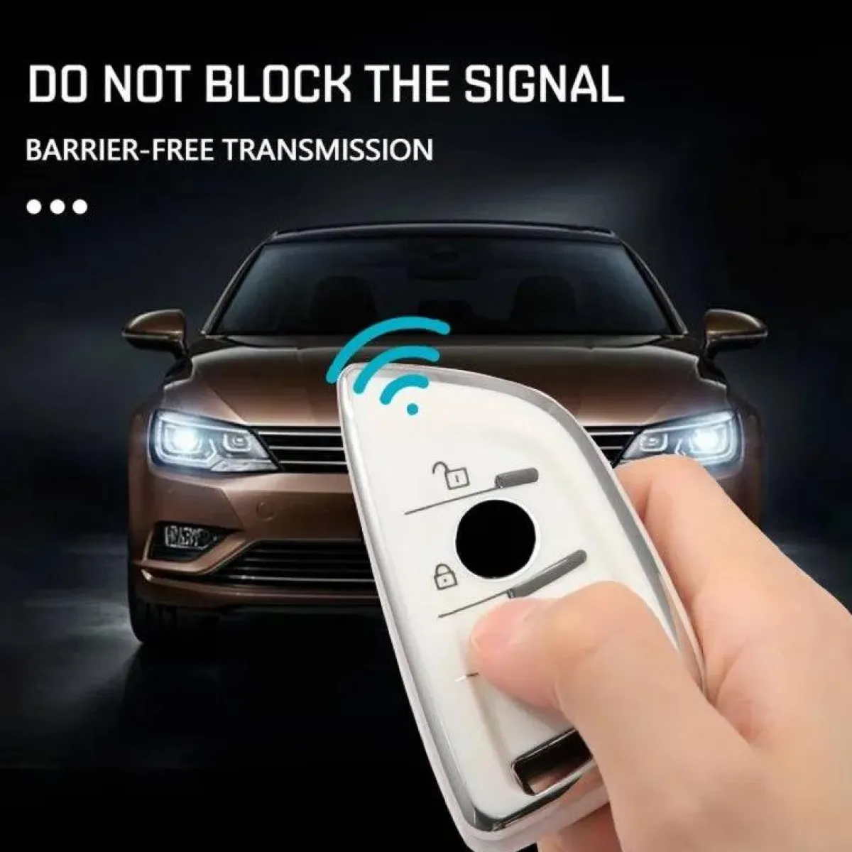 Discount TPU Sleutelhoesje voor Bmw i serie zwart B4A-NEW Autosleutelhoesjes