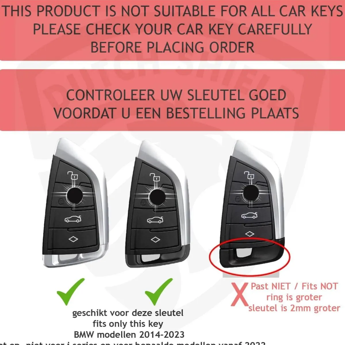 Outlet TPU Sleutelhoesje voor Bmw wit B4A Autosleutelhoesjes
