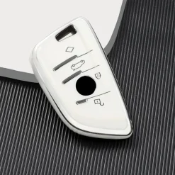 Outlet TPU Sleutelhoesje voor Bmw wit B4A Autosleutelhoesjes