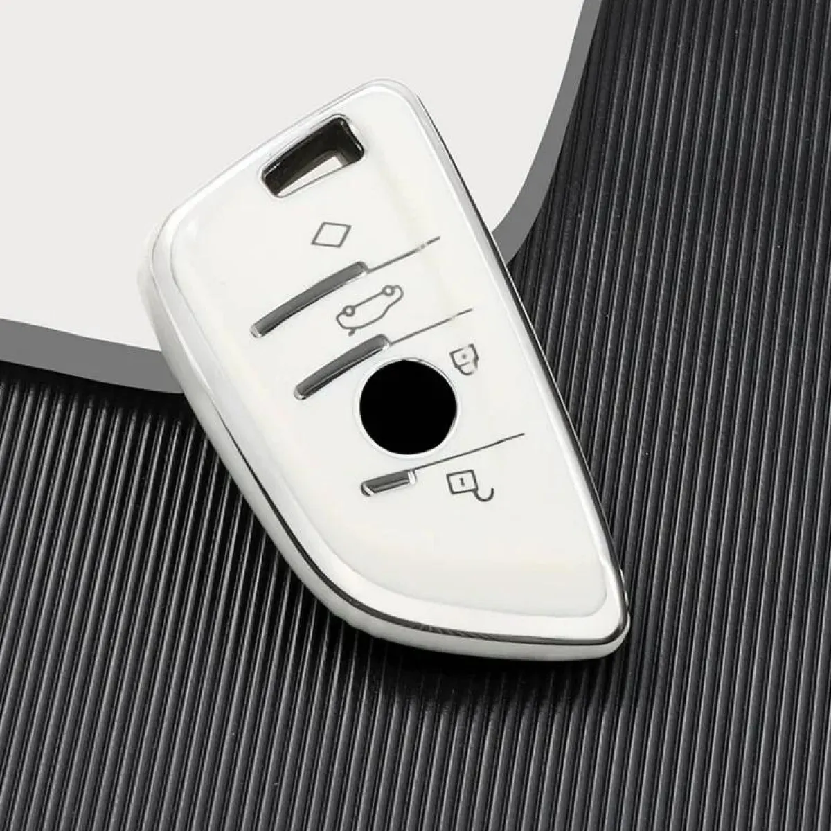 Outlet TPU Sleutelhoesje voor Bmw wit B4A Autosleutelhoesjes
