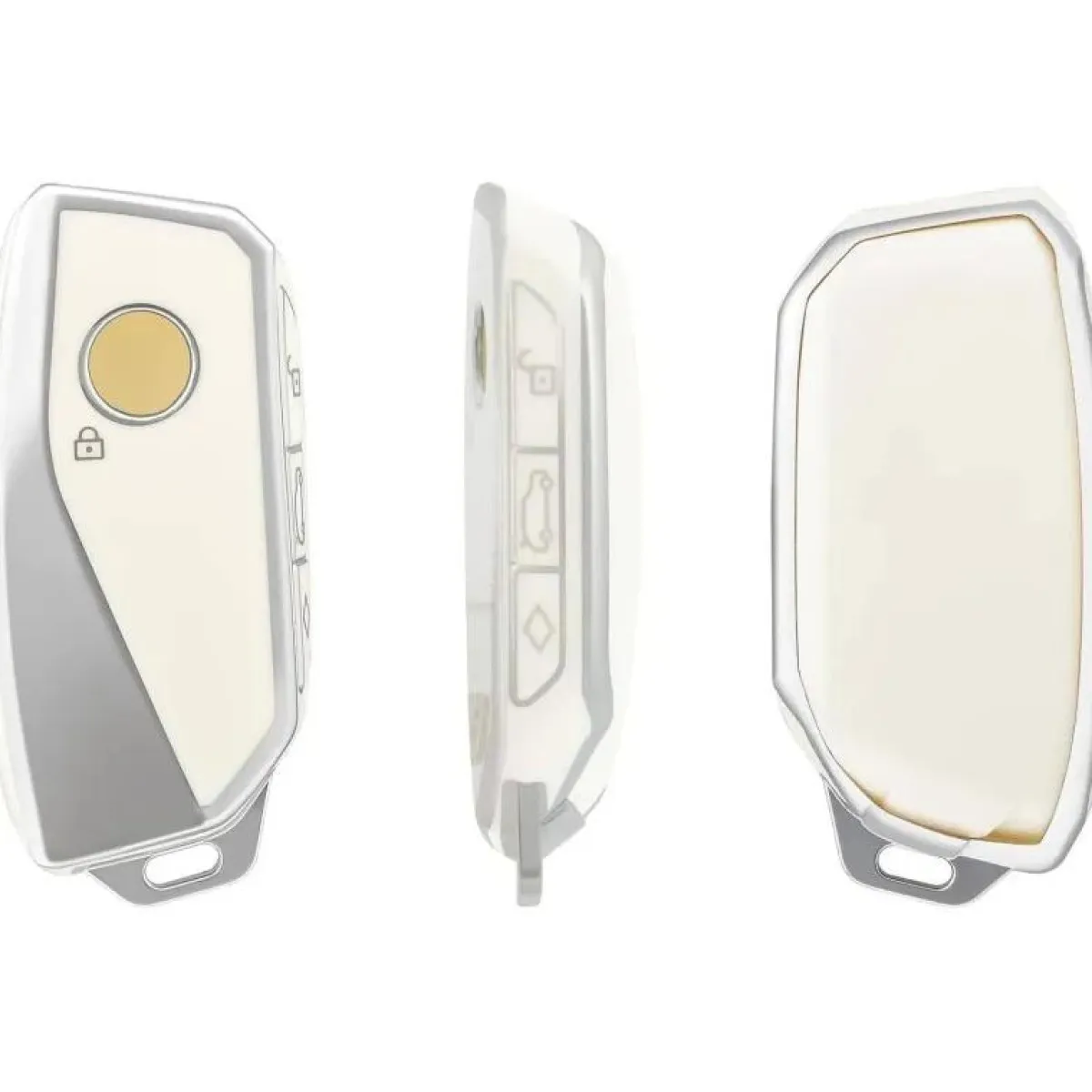 Sale TPU Sleutelhoesje voor Bmw wit F4 Autosleutelhoesjes