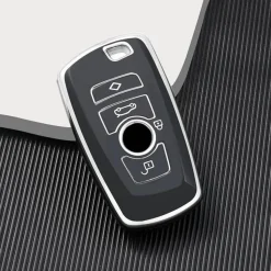 New TPU Sleutelhoesje voor Bmw zwart A4 Autosleutelhoesjes