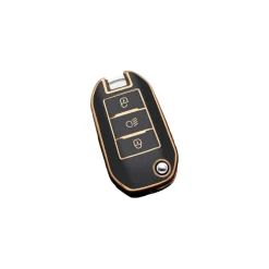 TPU Sleutelhoesje voor Citroën goud A3B Autosleutelhoesjes